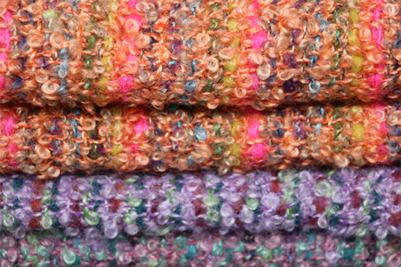 Wool from colorful sheep